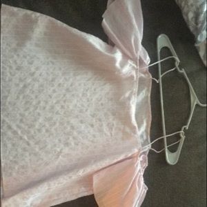 Pink off the shoulder shirt